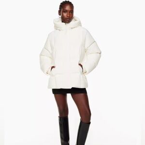 Aritzia Babaton Crown Puffer Coat (discontinued) - light birch